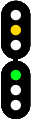 Flashing Yellow over Green