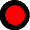 Red circle on black circle
